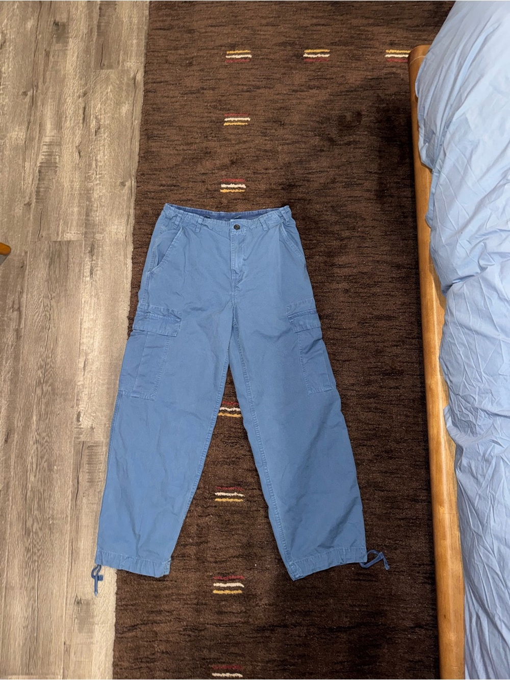 Men's Blue Zara Cargo Pants - Size 31